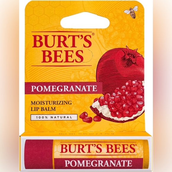 🎁 Free W/Purchase NWOT Burt’s Bees Pomegranate Lip Balm - Picture 1 of 6